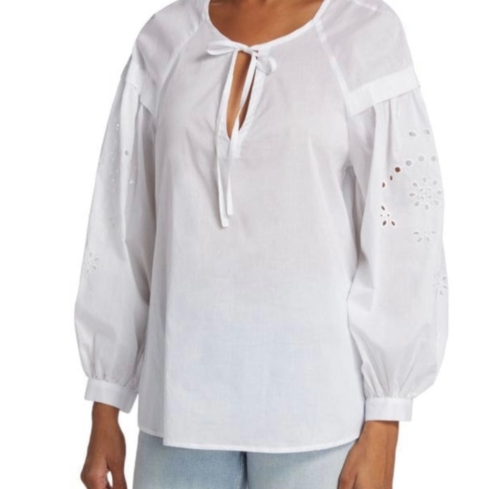 Rails
Dari Embroidered-Sleeve Blouse - Picture 1 of 10